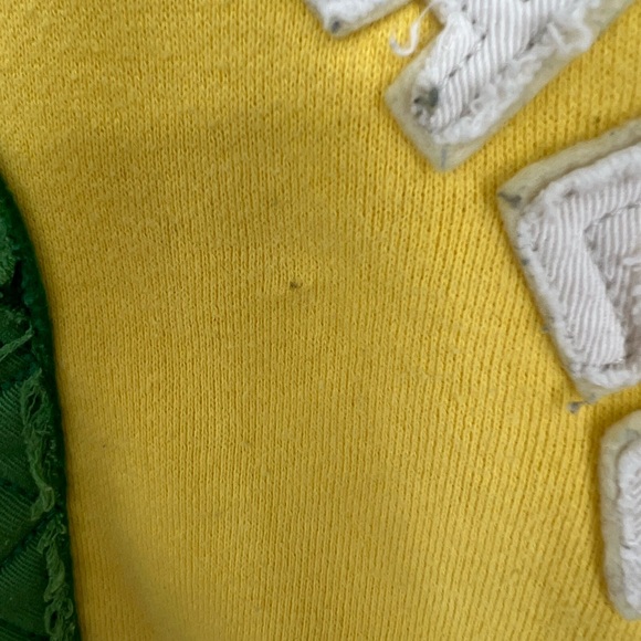 Vintage yellow green Aeropostale Hoodie Y2K size L - Picture 5 of 7